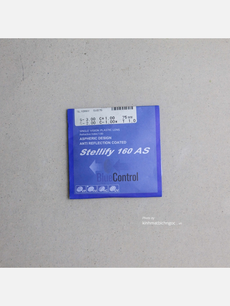 Mắt kính Hoya Stellify Blue Control 1.60