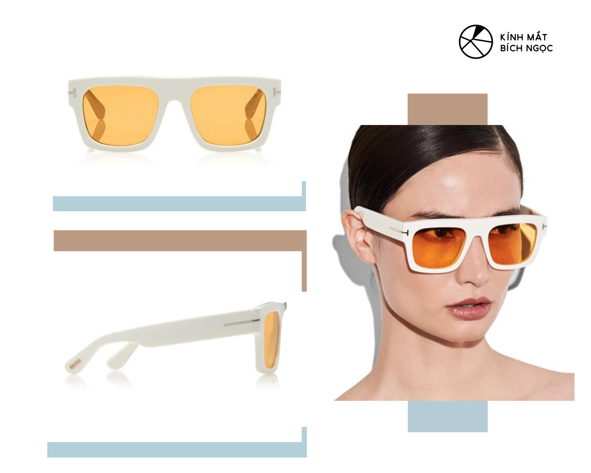 Thiết kế mẫu mắt kính Tom Ford Fausto Sunglasses có giá 428$