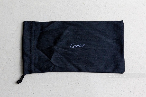 Túi vải đựng kính Cartier chính hãng