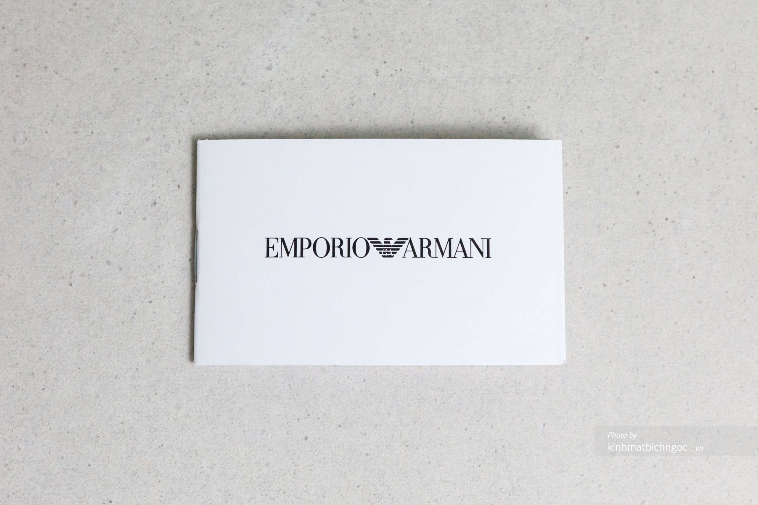 Thẻ bảo hành kính Emporio Armani chính hãng